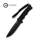 Civivi Ravok C25072A Fixed Blade G10 schwarz Lederscheide