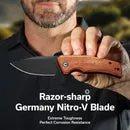 Civivi Regulatron C23006-3 Taschenmesser Holz Nitro-V