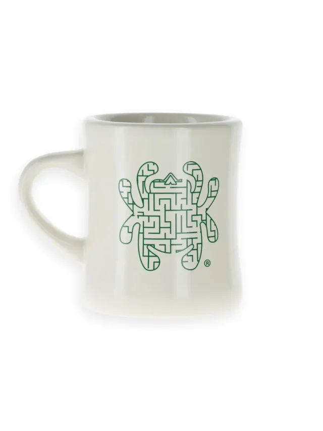 Spyderco Diner Mug Tasse Keramik Bug-Maze grün