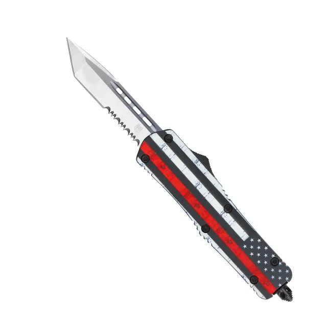 CobraTec Medium FS-3 Red Line Flag OTF-Messer Tanto D2 teilig