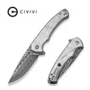 CIVIVI Voidflare C24040-DS1 Taschenmesser Damast Silber