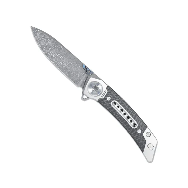 CobraTec Emperor Klappmesser Damast Titan Carbon