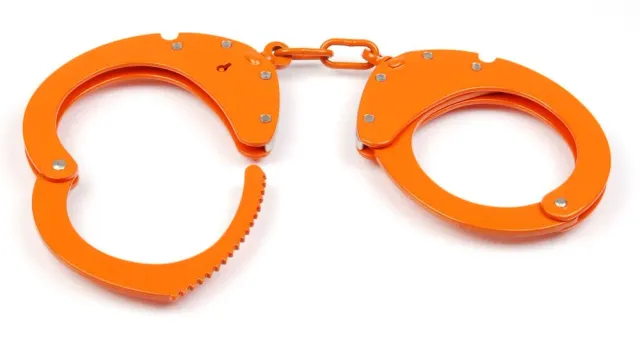 Clejuso 12A Handschellen Orange Kette Standard