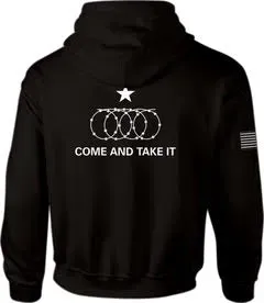 CobraTec Texas Come and Take It Hoodie Schwarz