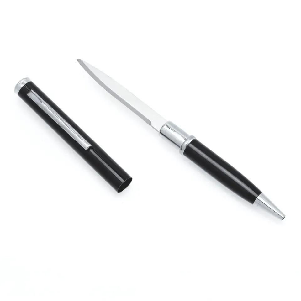 CobraTec Pen Kugelschreibermesser Edelstahl schwarz