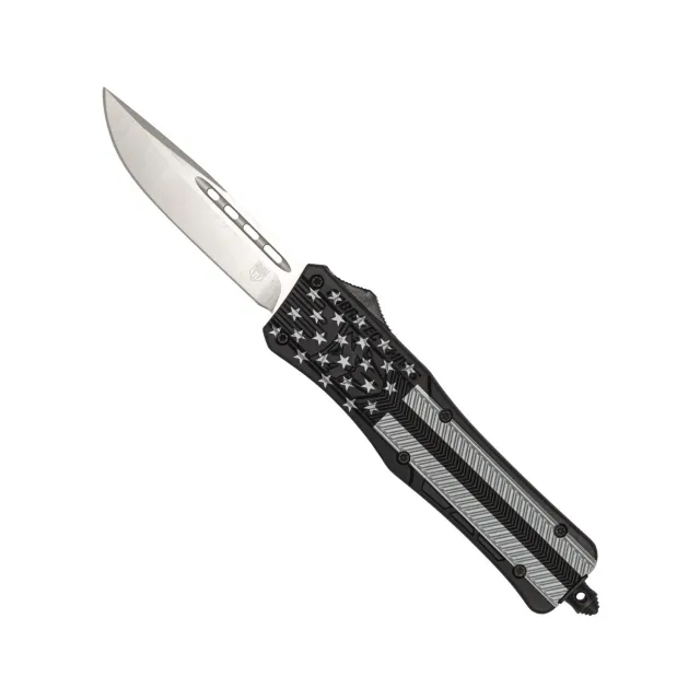 CobraTec CTK-1 OTF-Messer Medium Blackout Flag D2