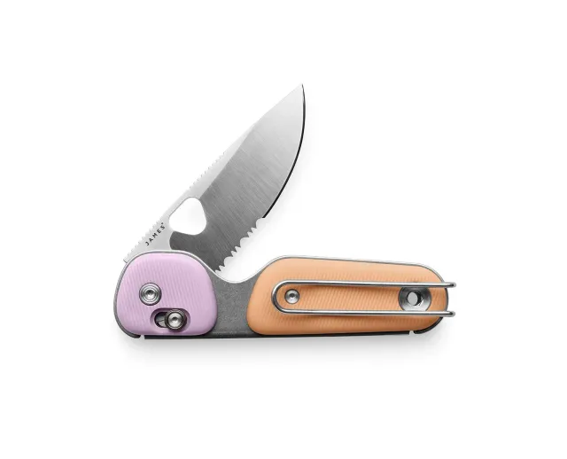 James Brand Redstone Taschenmesser Wellenschliff Sherbet Pink