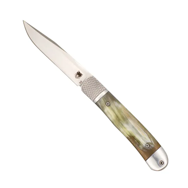 CobraTec Trapper Hidden Release Klappmesser Golden Horn D2