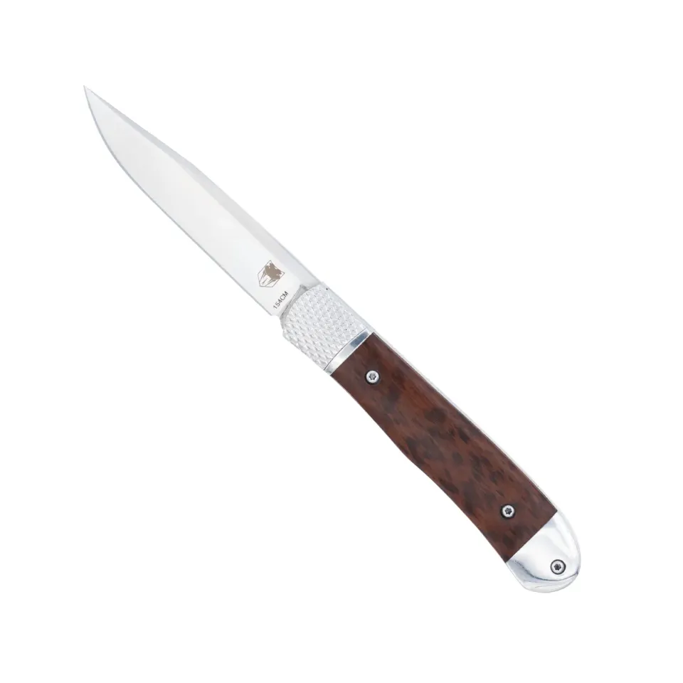 CobraTec Trapper Hidden Release Klappmesser Snakewood 154CM