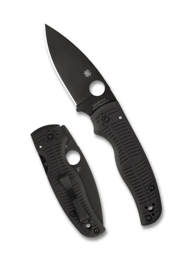 Spyderco Shaman Salt Taschenmesser schwarz DLC MagnaCut