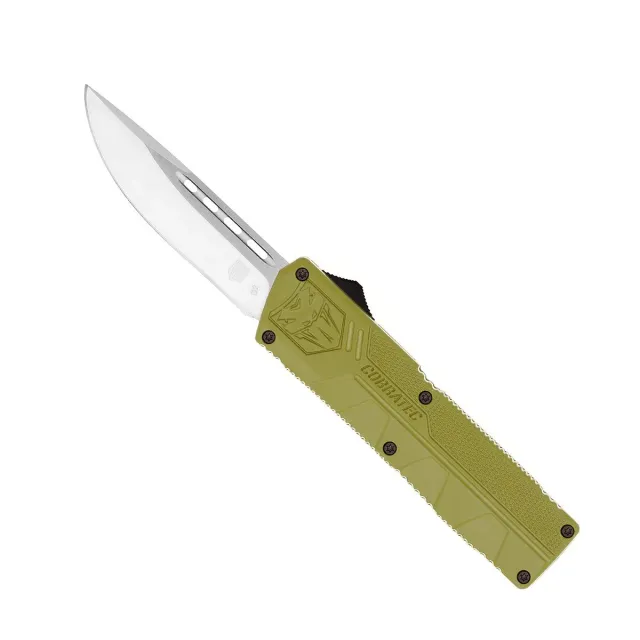 CobraTec Lightweight OTF Messer D2 OD Green 7,75 Zoll