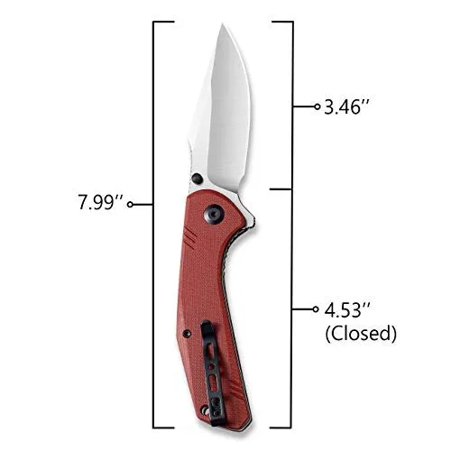 SENCUT Actium SA02A Taschenmesser G10 Burgundy D2