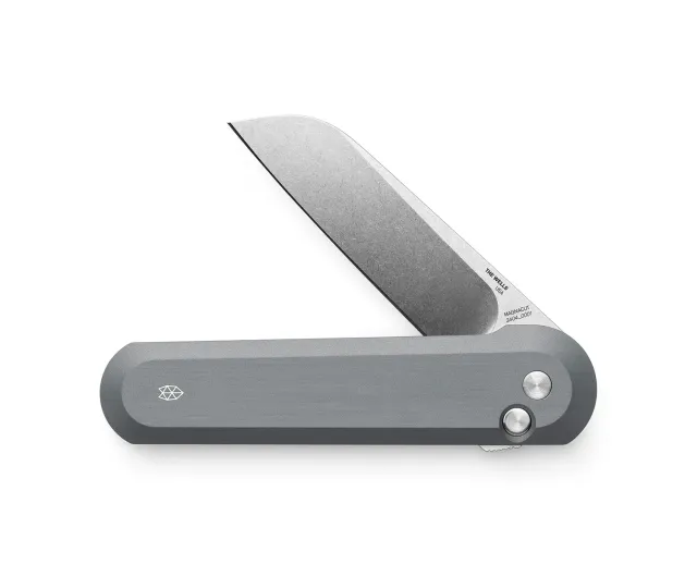 James Brand Wells Klappmesser Raw Aluminum Magnacut