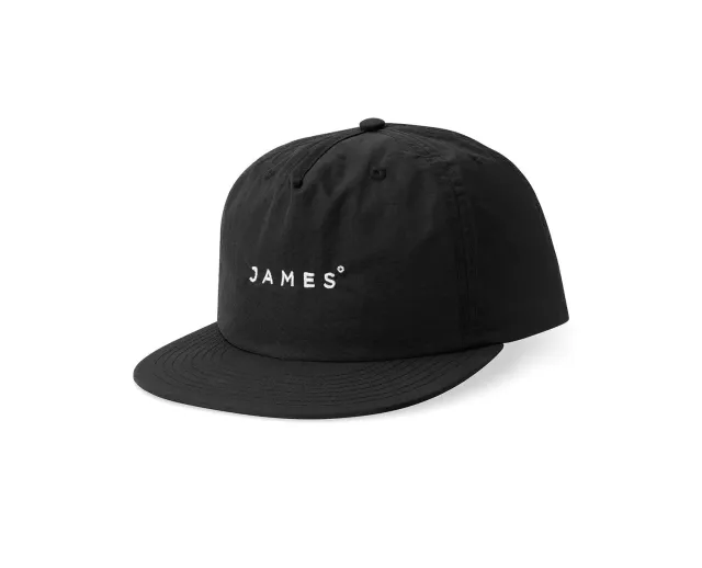 James Brand 6-Panel Cap Kappe Schwarz Nylon