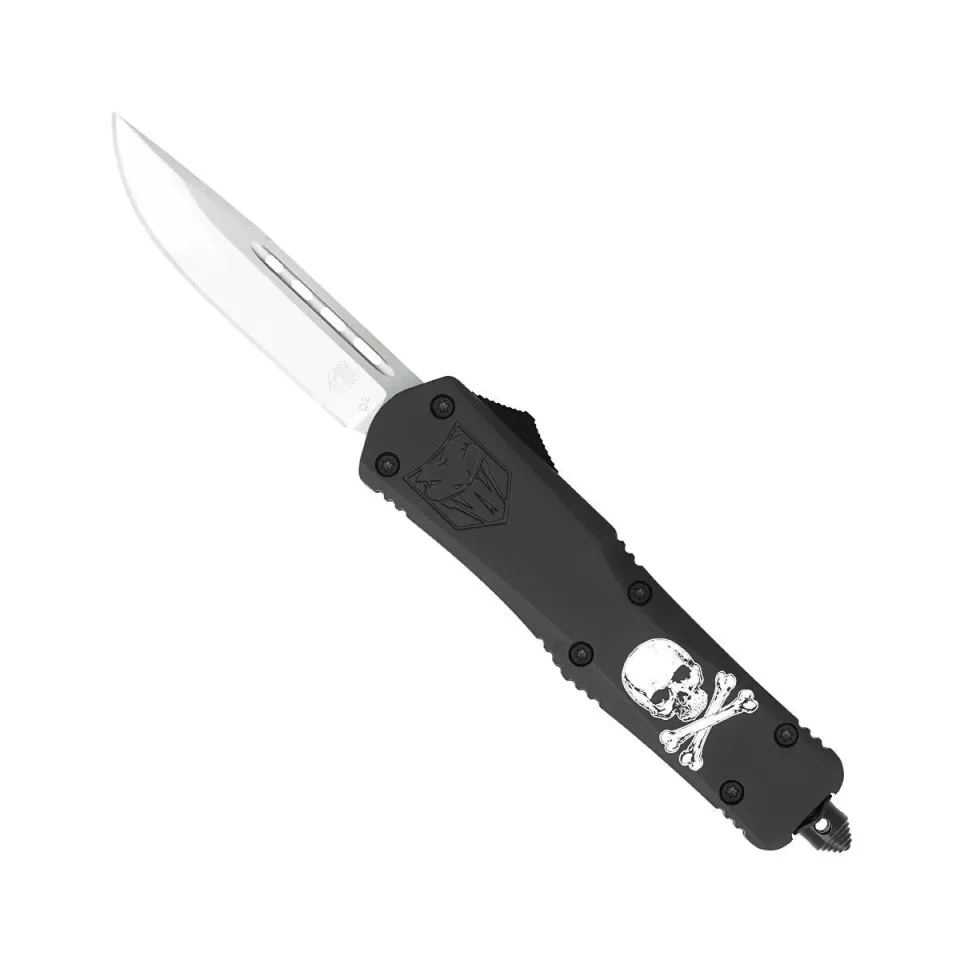 CobraTec FS-3 Jolly Roger OTF Messer Large schwarz