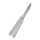 Civivi Dracolisk C25028-4 Balisong-Trainer Silber stumpf