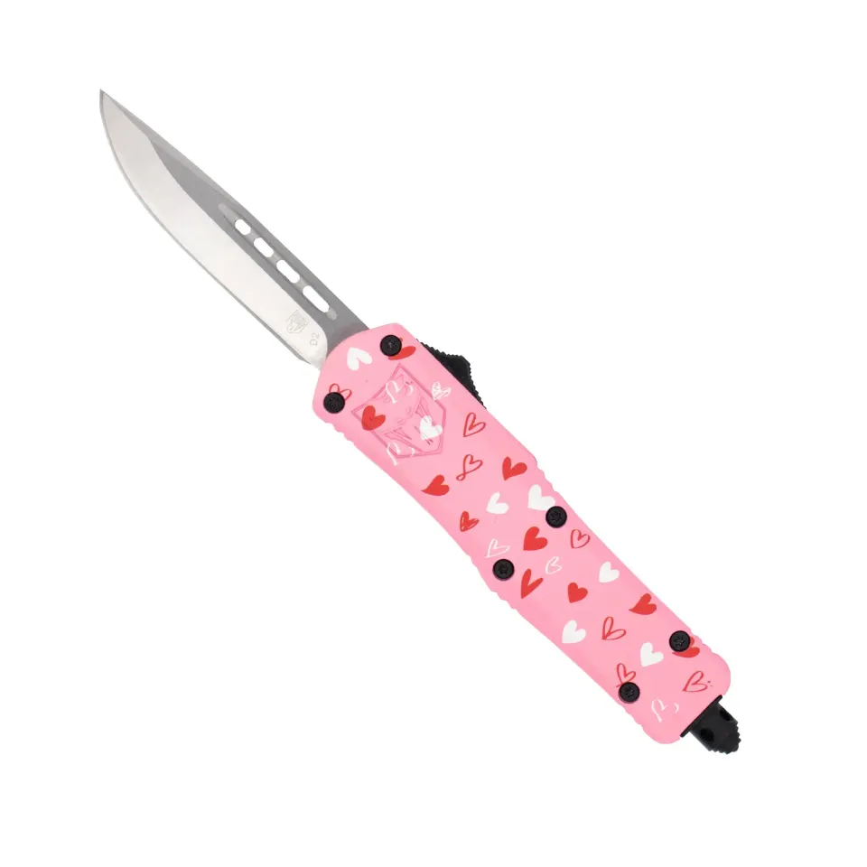 CobraTec FS-3 Small OTF-Messer Pink Love Warrior D2