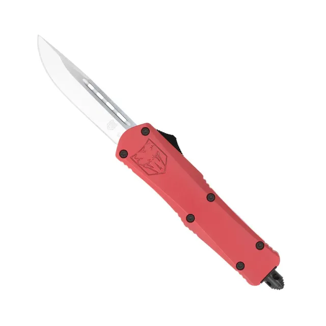 CobraTec Small FS-3 OTF-Messer Red D2 Cerakote