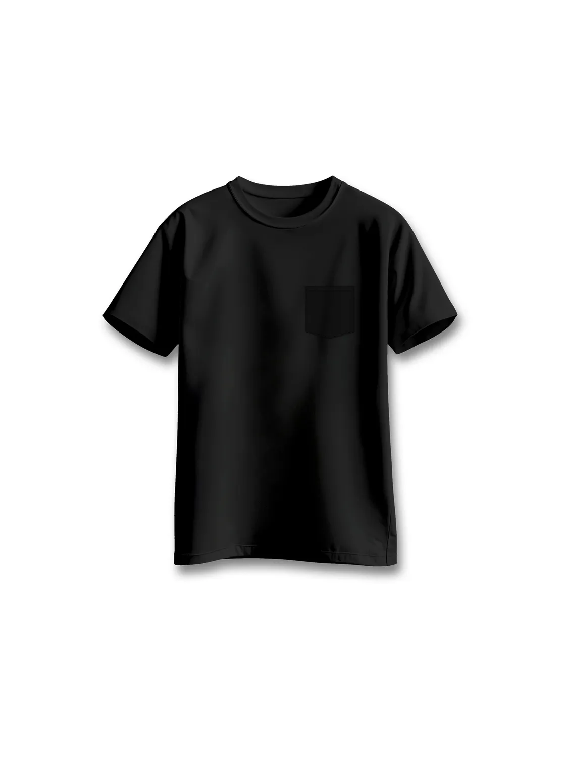 Byrd Critter Pocket T-Shirt schwarz 100% Baumwolle