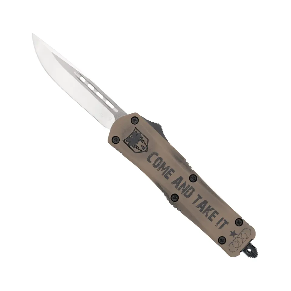 CobraTec FS-3 Texas Come and Take It OTF Messer Medium