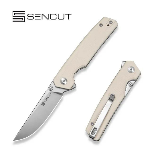 SENCUT Stria S25112-1 Taschenmesser Ivory D2