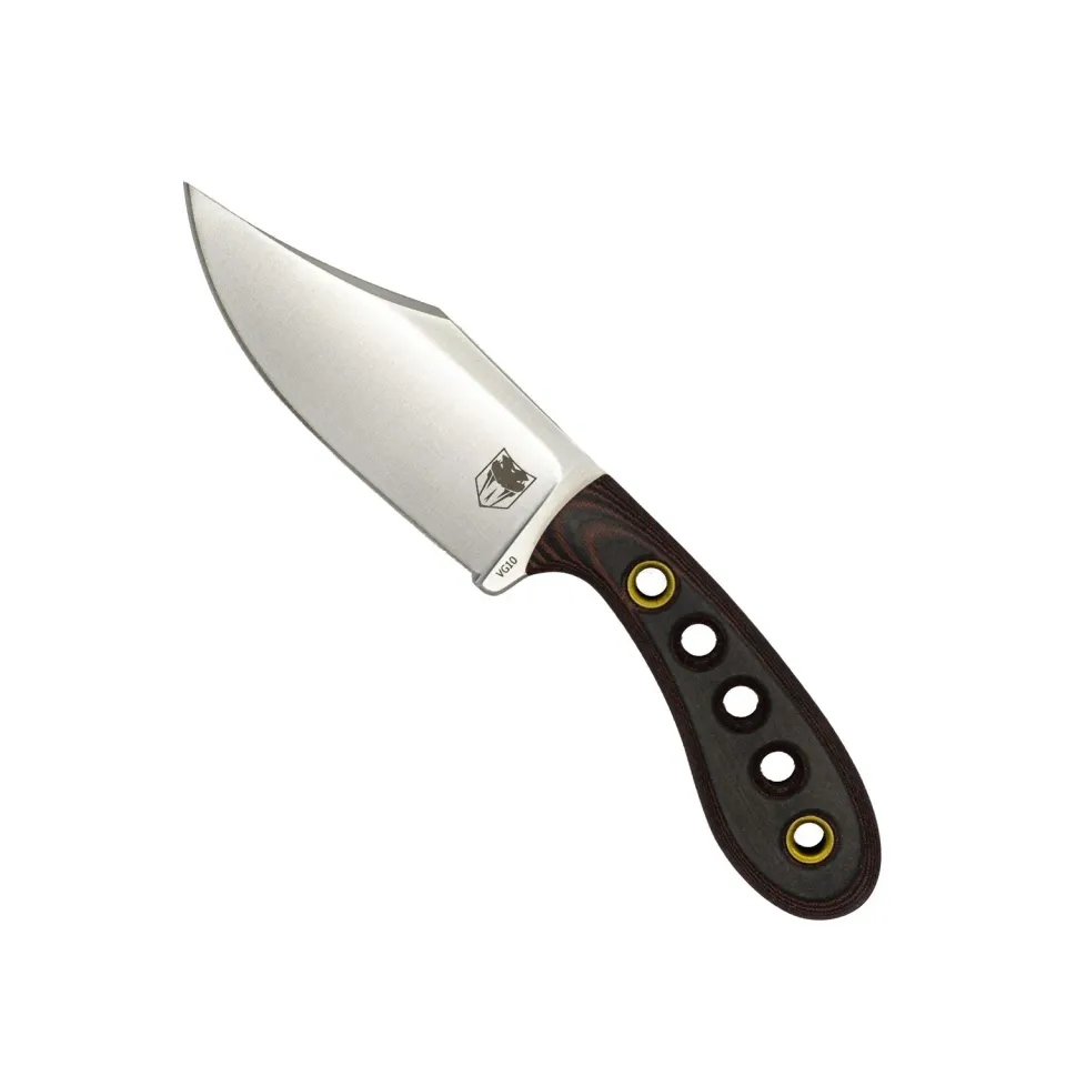 CobraTec Pocket Bowie Feststehendes Messer Micarta VG10