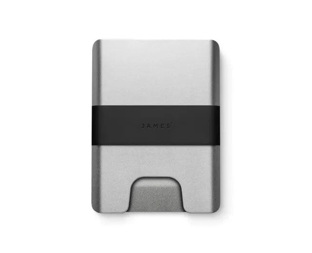 James Brand The Lowe Geldbörse Silber Schwarz RFID 1-6 Karten