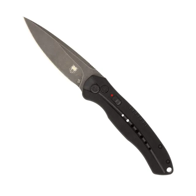 CobraTec Diablo Automatikmesser D2 schwarz 8,9 cm