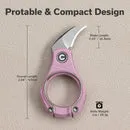 Civivi Pyrus C23038-5 Cutter rosa 14C28N