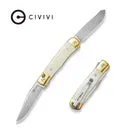 Civivi C24078 Taschenmesser Neusilber Knochen 14C28N