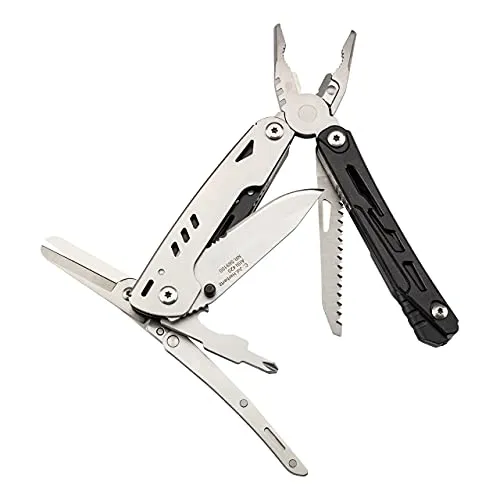 Herbertz Top Collection 11 in 1 Multitool Silber Schwarz Schere